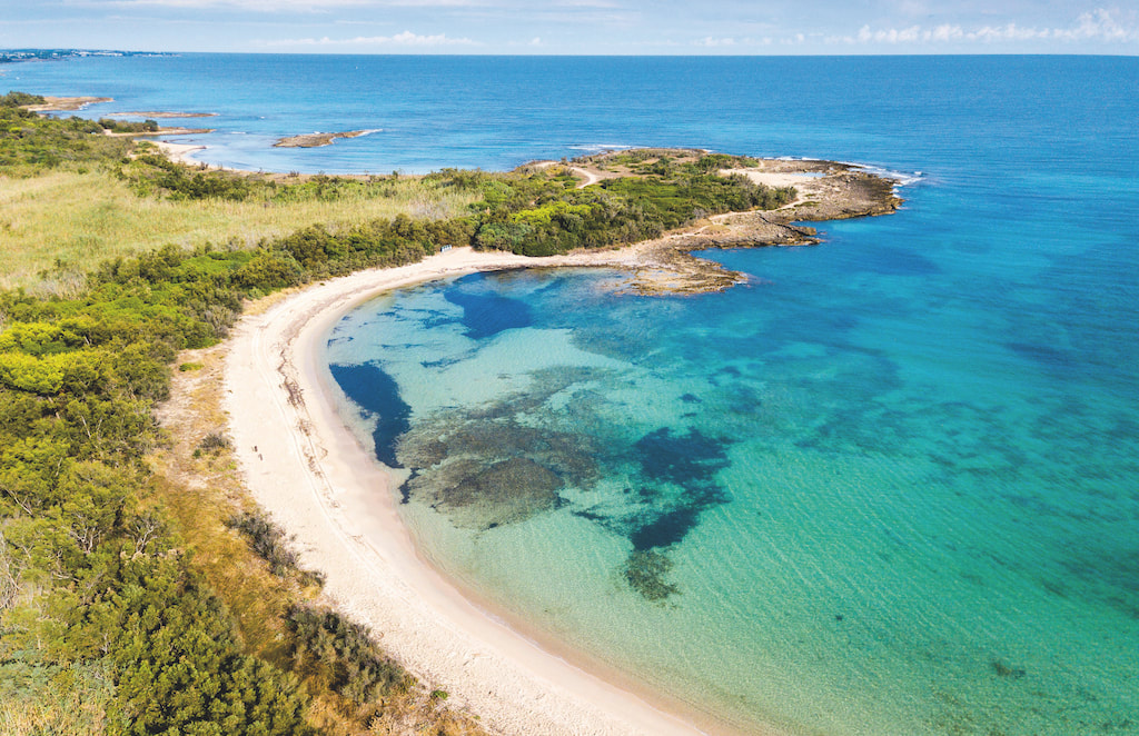 Spiaggia e mare della Riserva di Torre Guaceto