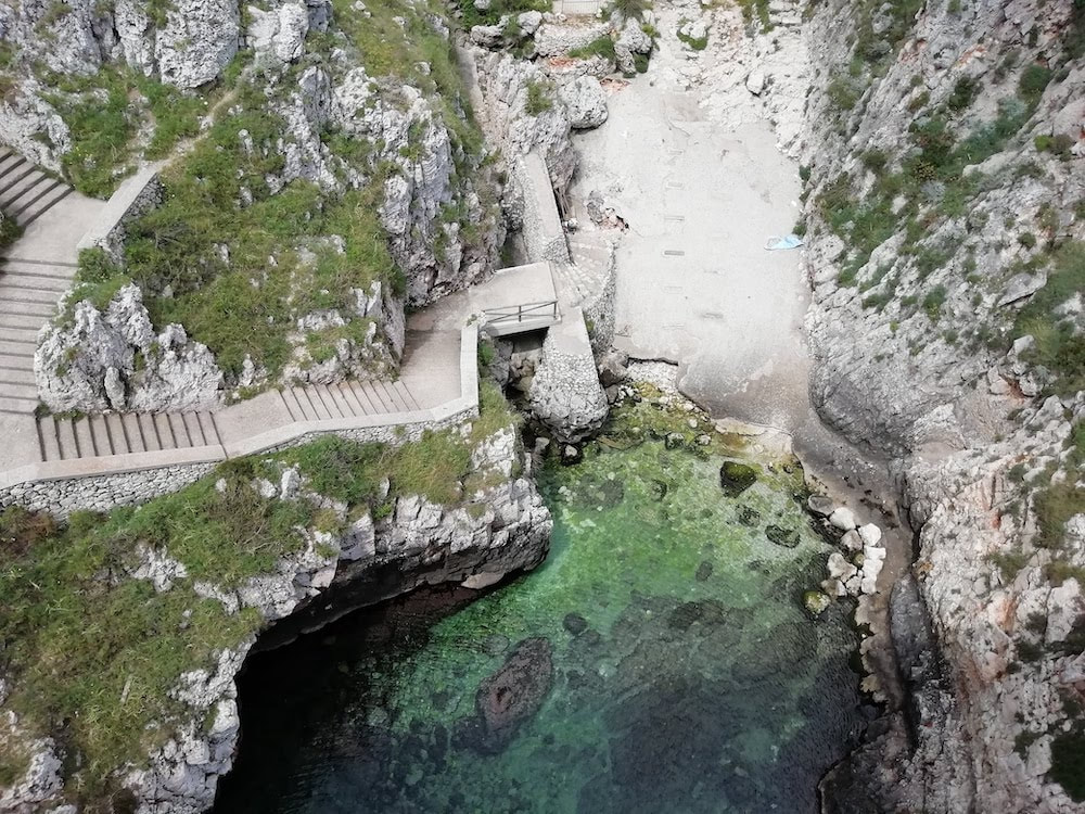 L'insenatura del Ciolo sulla costa adriatica del Salento