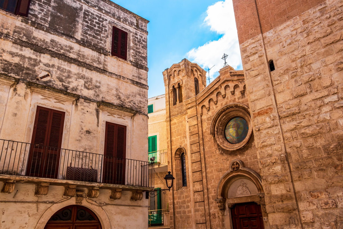 La chiesa madre nel centro storico di Fasano