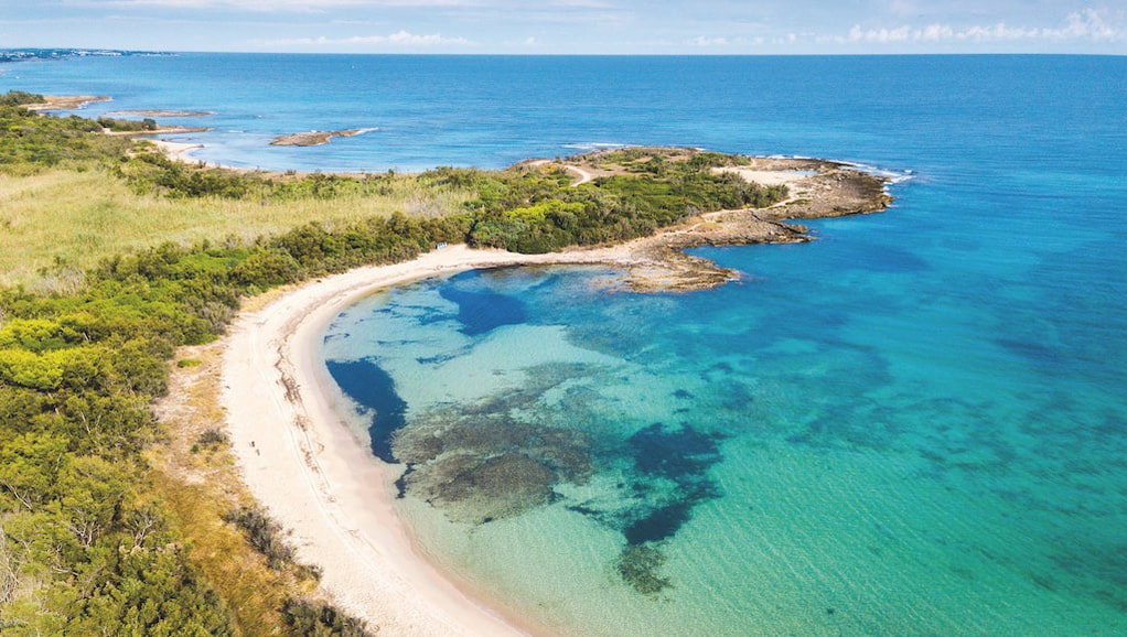 Spiaggia e mare della Riserva di Torre Guaceto