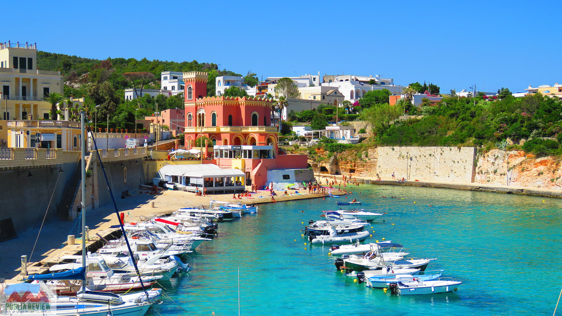 Il porticciolo di Tricase Porto sulla costa adriatica del Salento
